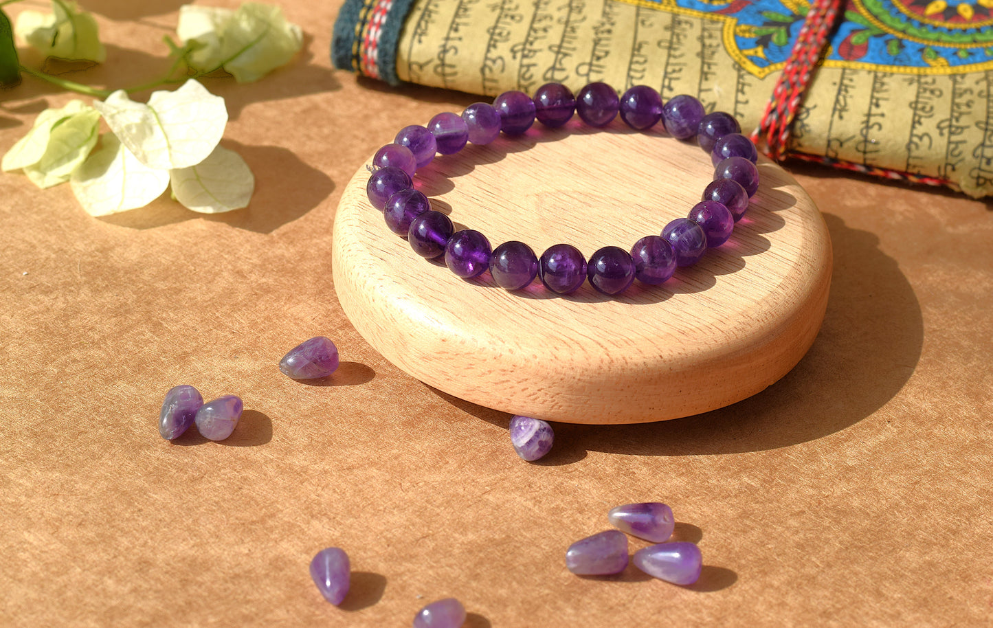 Amethyst Healing Bracelet | Relieves Stress, Enhances Spiritual Growth & Intuition