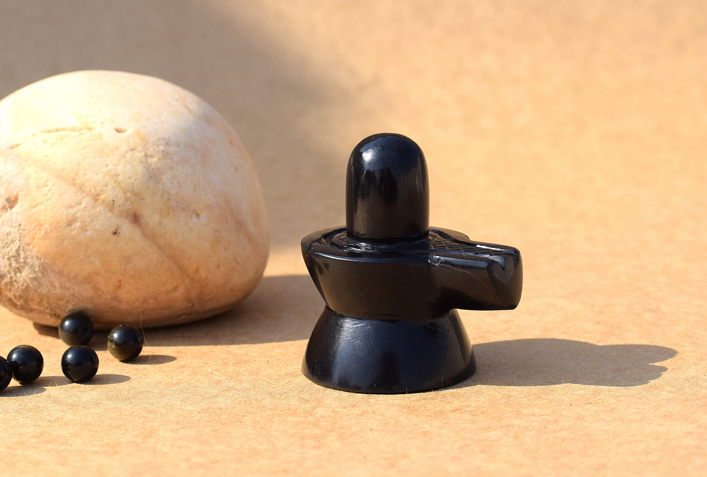 Black Obsidian Crystal Shivling | Spirituality & Transformation