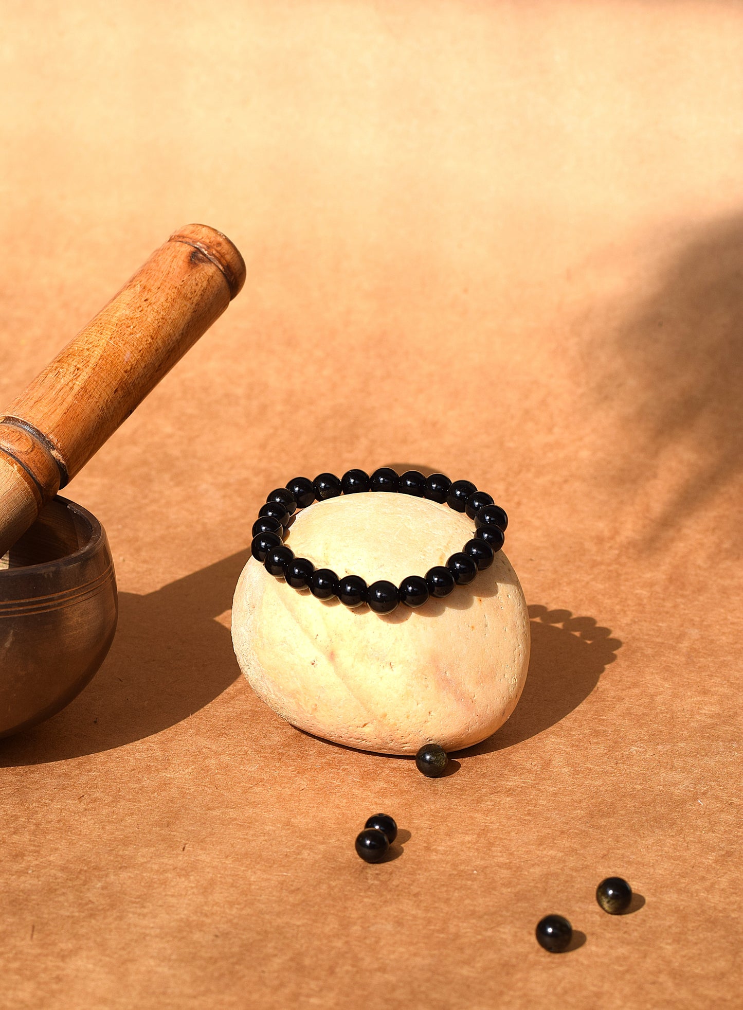 Black Obsidian Protection Bracelet | Shields Against Negative Energy & Evil Eye