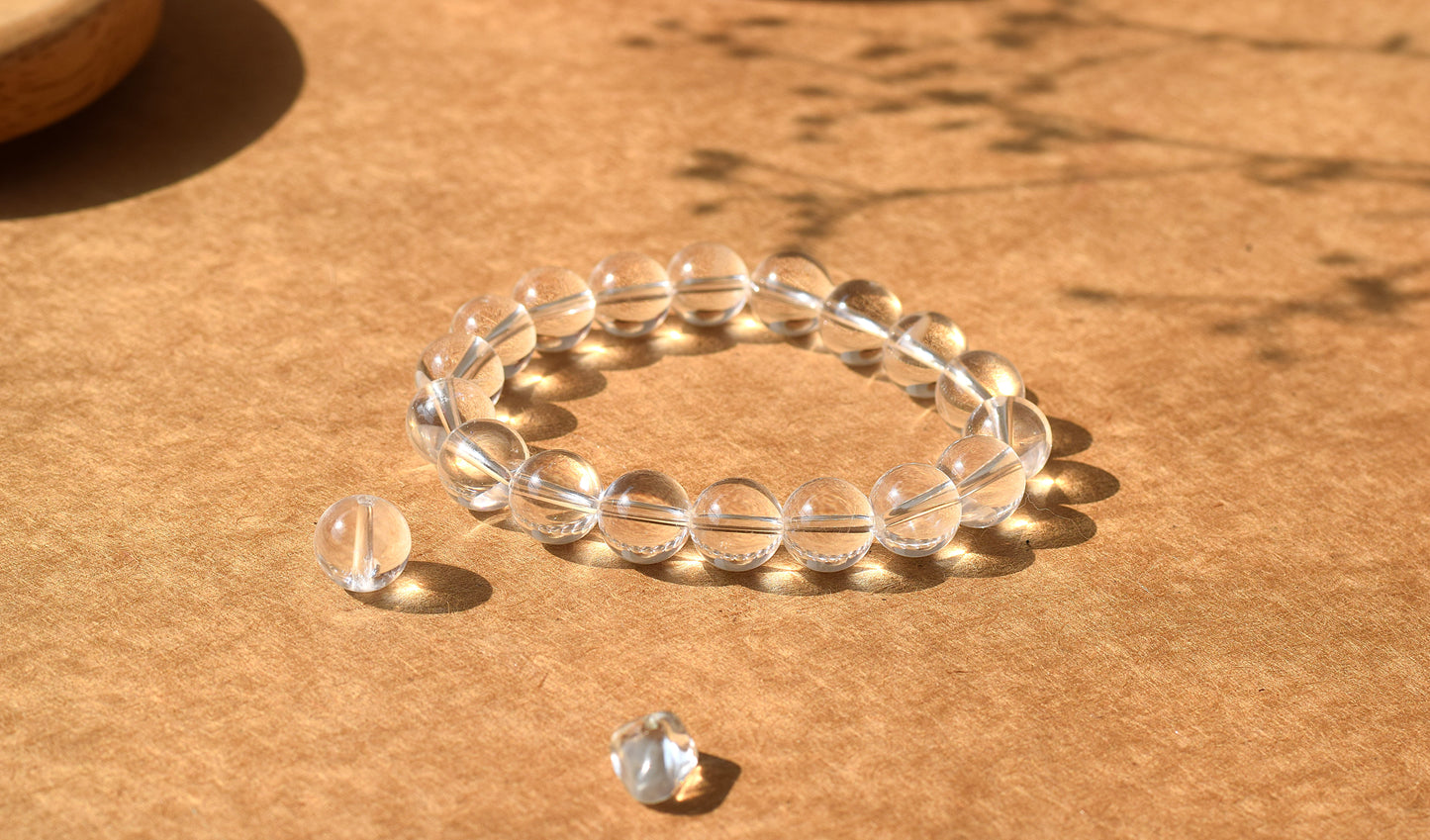 Clear Quartz Master Healing Bracelet (10mm) | Amplifies Energy, Focus & Spiritual Clarity