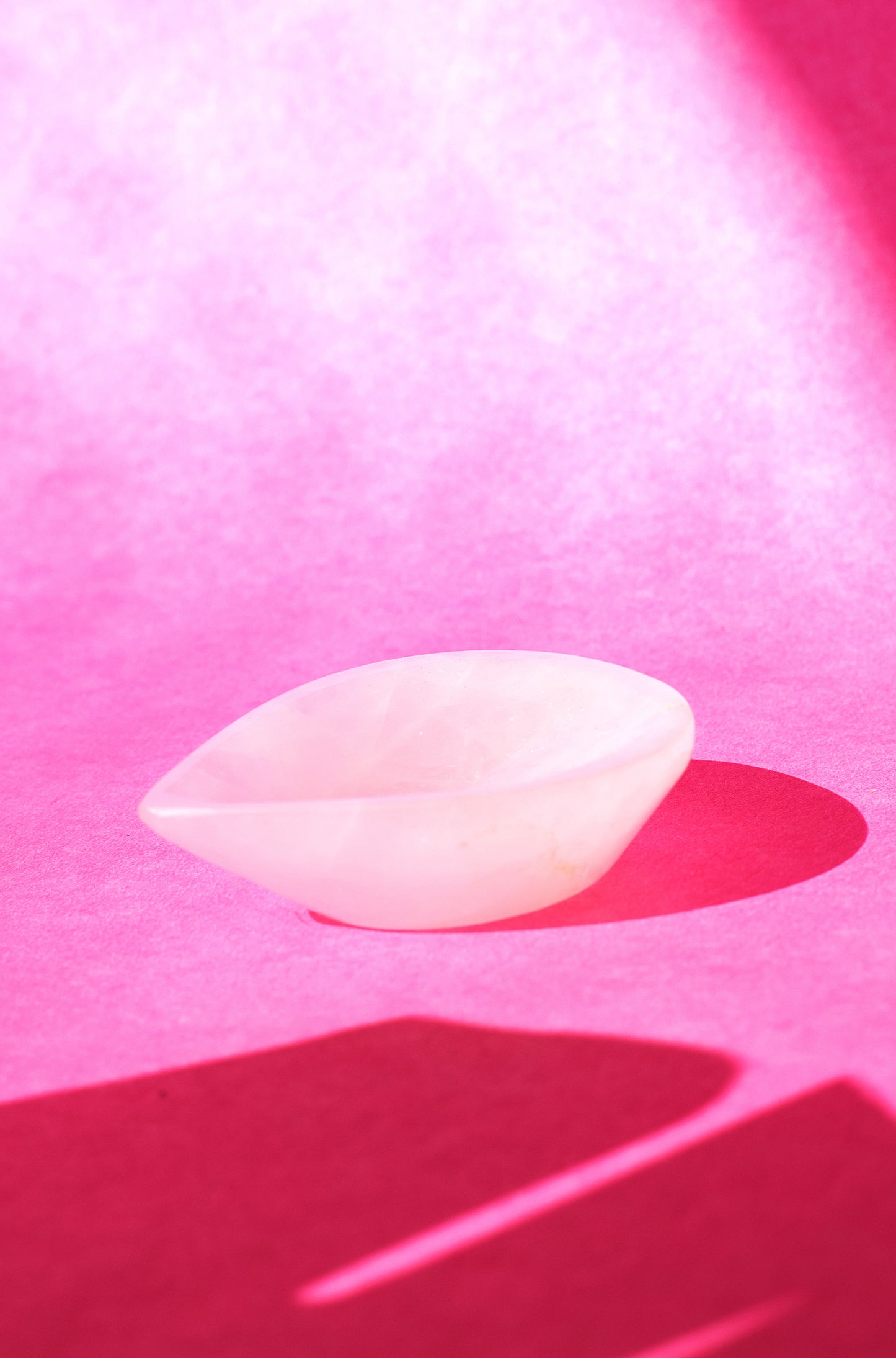 Rose Quartz Diya | Healing Crystal Lamp for Love & Positivity