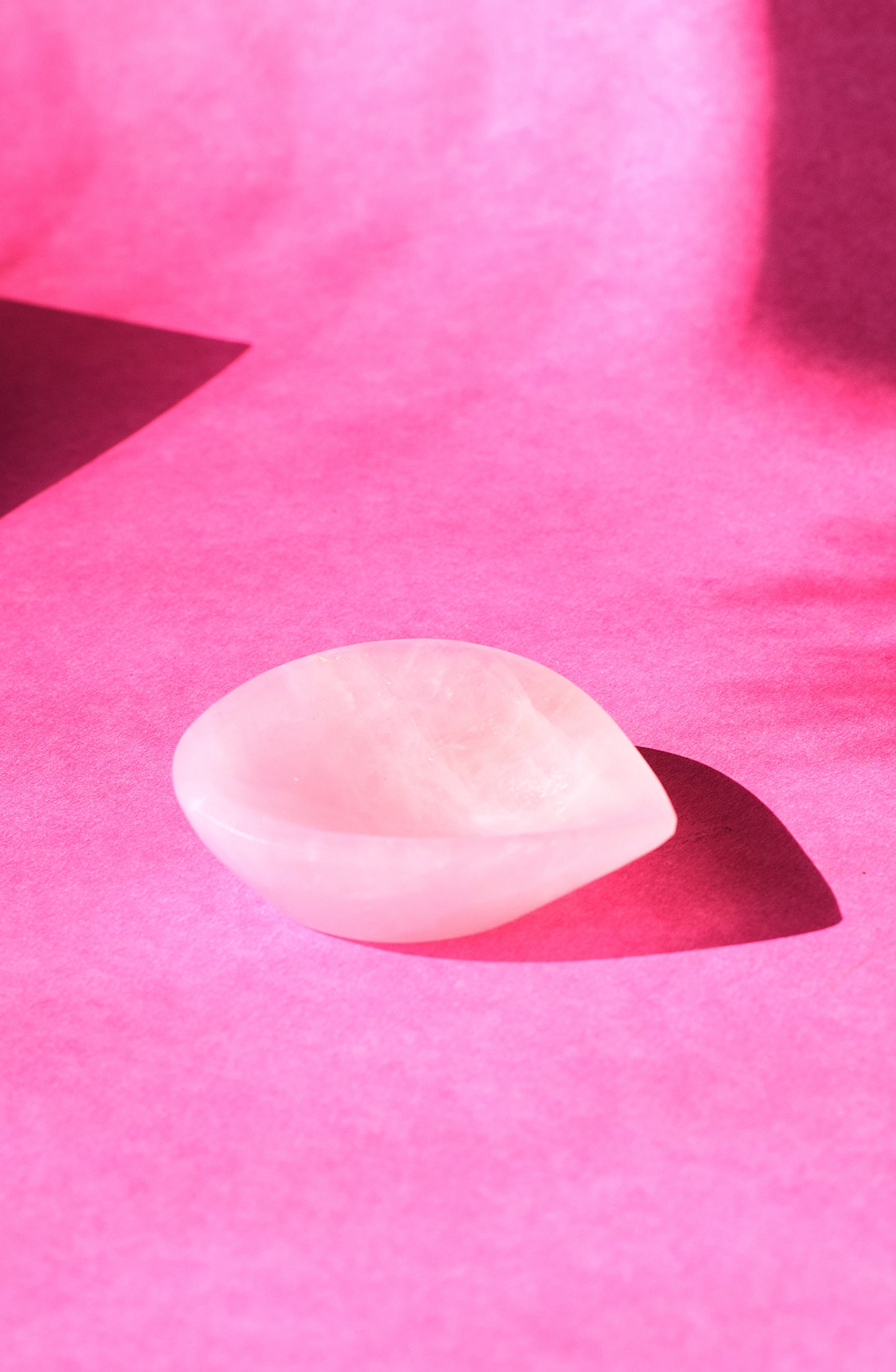 Rose Quartz Diya | Healing Crystal Lamp for Love & Positivity