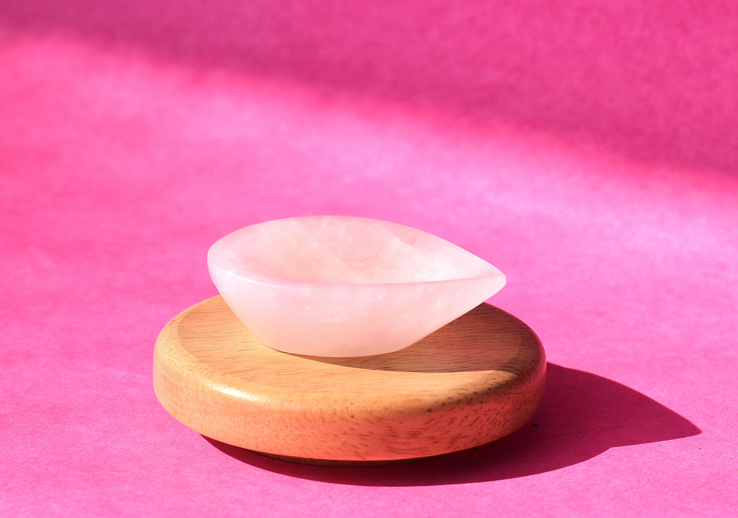 Rose Quartz Diya | Healing Crystal Lamp for Love & Positivity