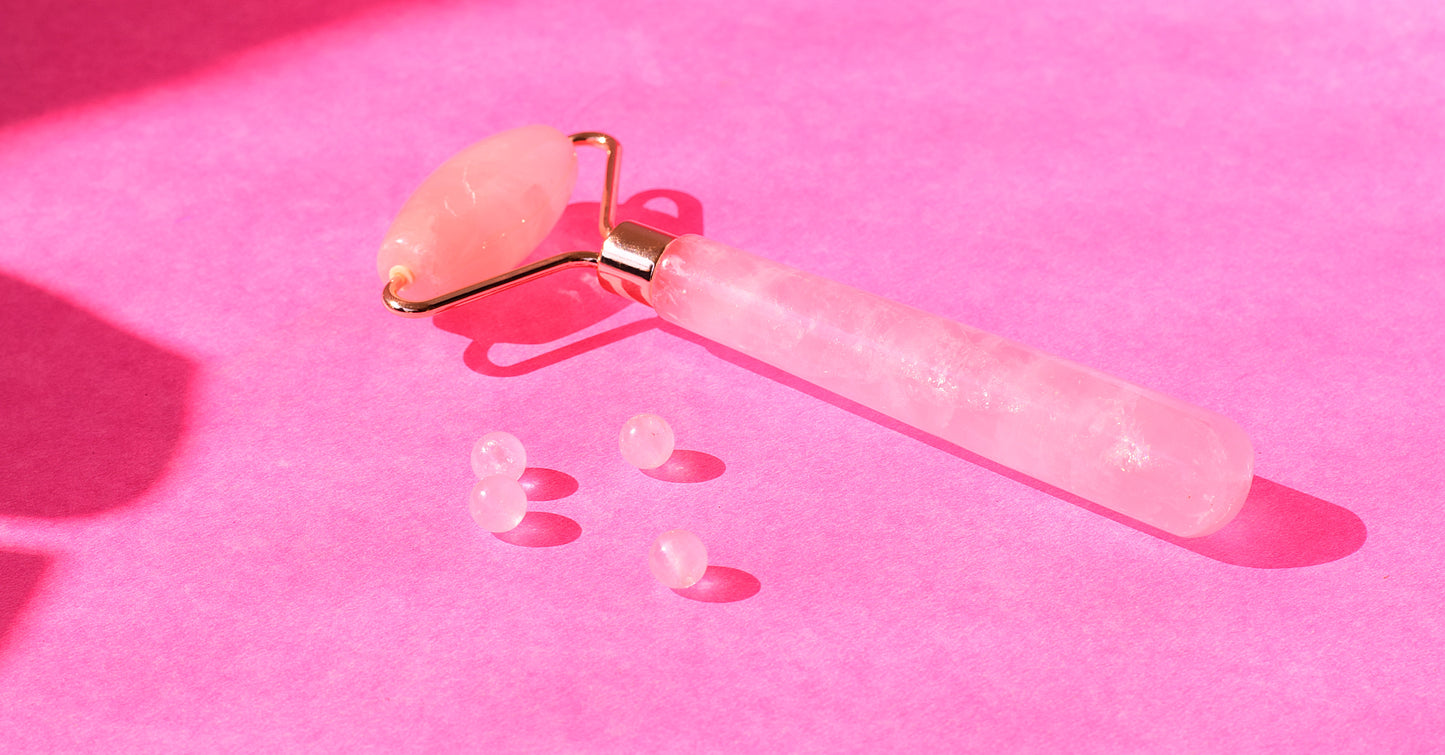 Rose Quartz Face Roller | Lifting, Firming & Beauty Enhancing