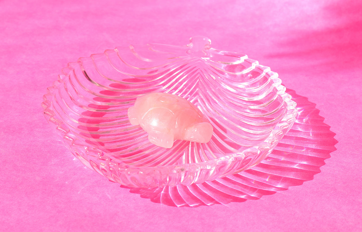 Rose Quartz Crystal Turtle | Symbol of Love, Peace & Longevity