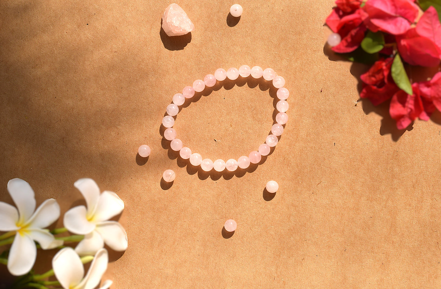 Rose Quartz Love Bracelet | Attracts Romance, Self-Love & Emotional Healing
