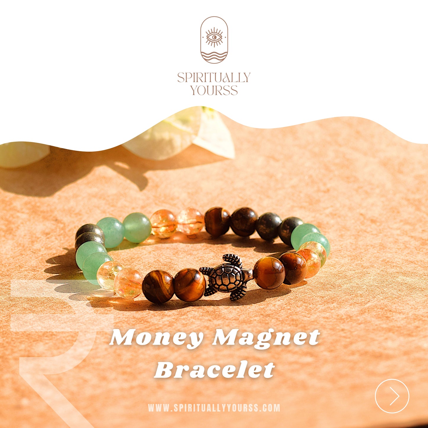 Money Magnet Turtle Bracelet | Manifests Prosperity & Financial Stability