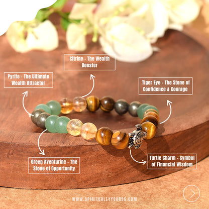 Money Magnet Turtle Bracelet | Manifests Prosperity & Financial Stability