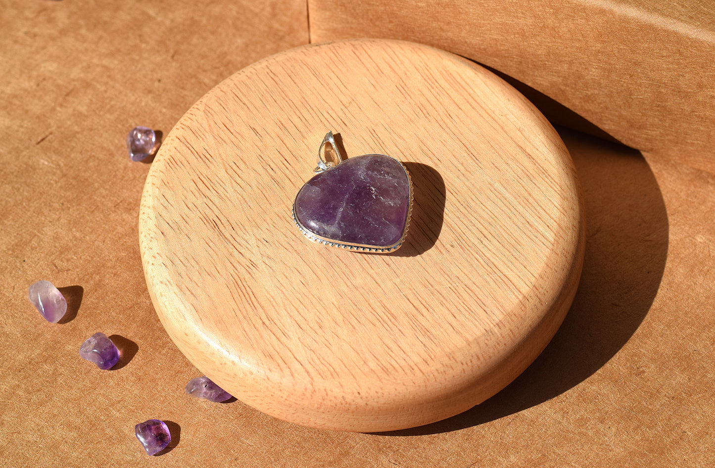 Amethyst Heart Pendant | Calming, Intuition & Spiritual Growth