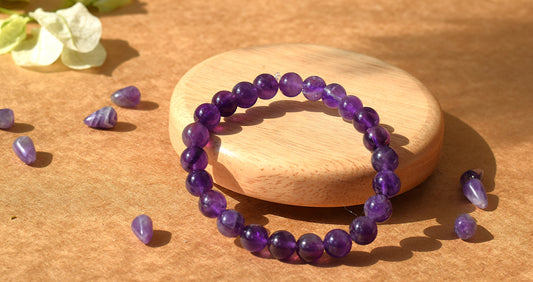 Amethyst Healing Bracelet | Relieves Stress, Enhances Spiritual Growth & Intuition