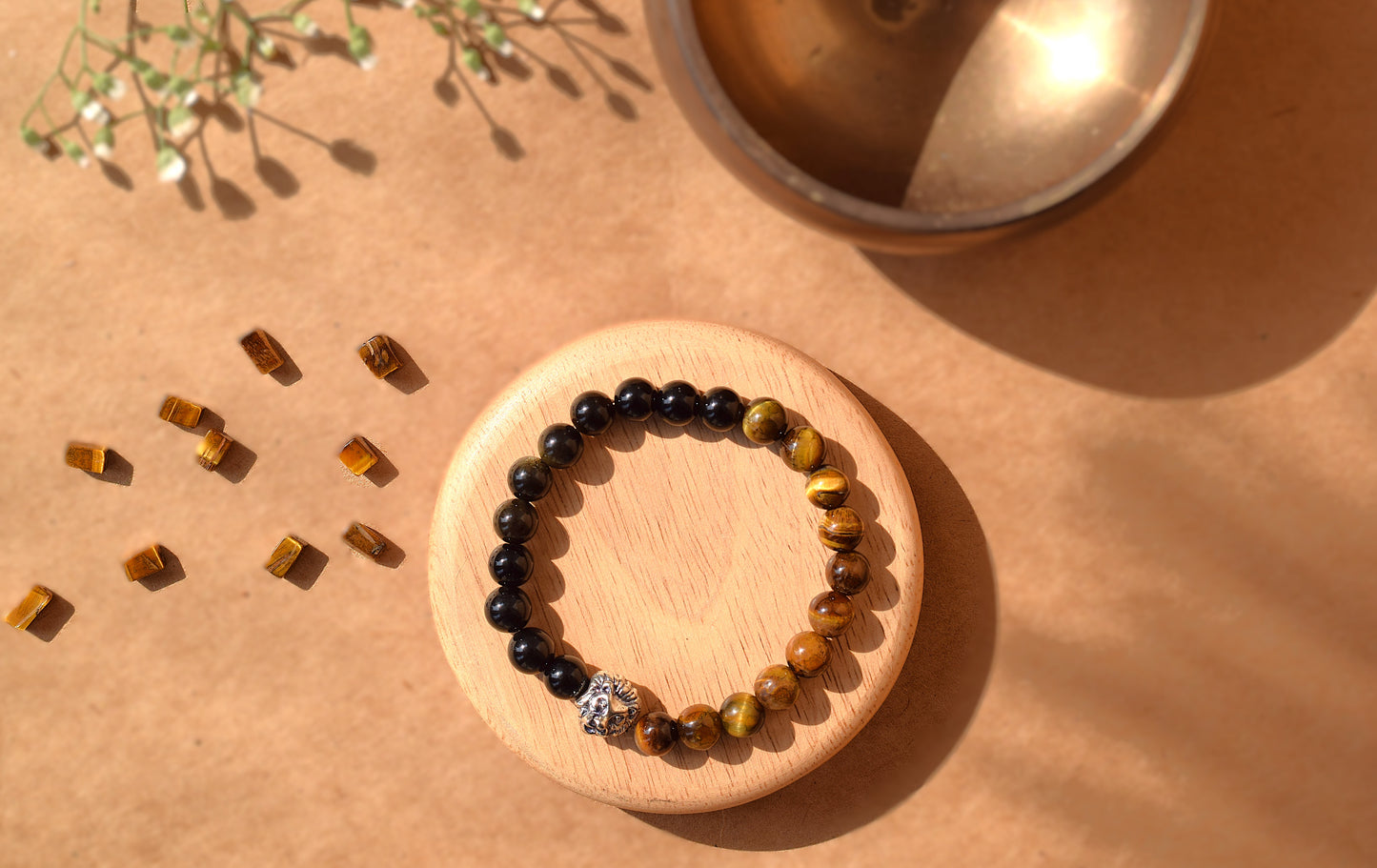 Black Obsidian & Tiger Eye Bracelet | Protection, Strength & Confidence