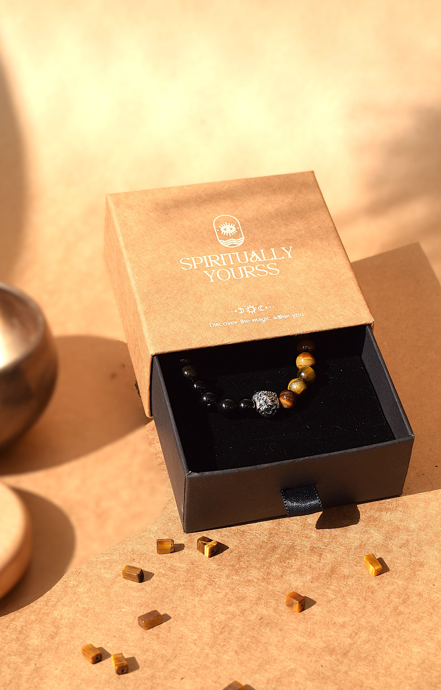 Black Obsidian & Tiger Eye Bracelet | Protection, Strength & Confidence
