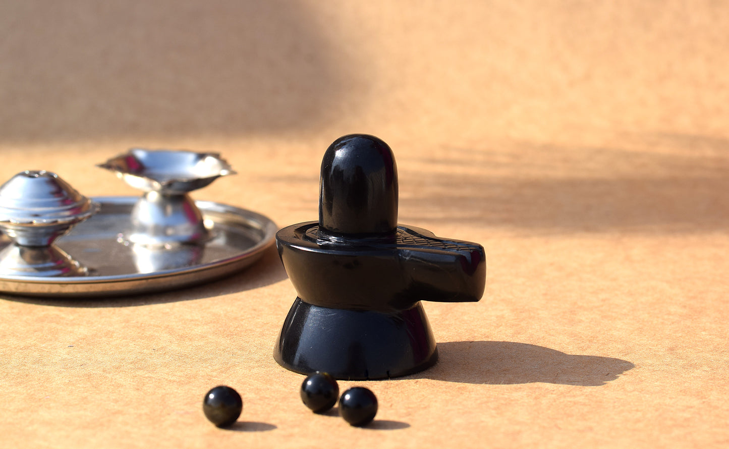 Black Obsidian Crystal Shivling | Spirituality & Transformation