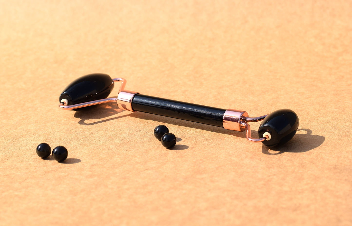 Black Obsidian Face Roller | Detoxifying, Tension Relief & Firming