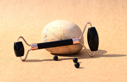 Black Obsidian Face Roller | Detoxifying, Tension Relief & Firming