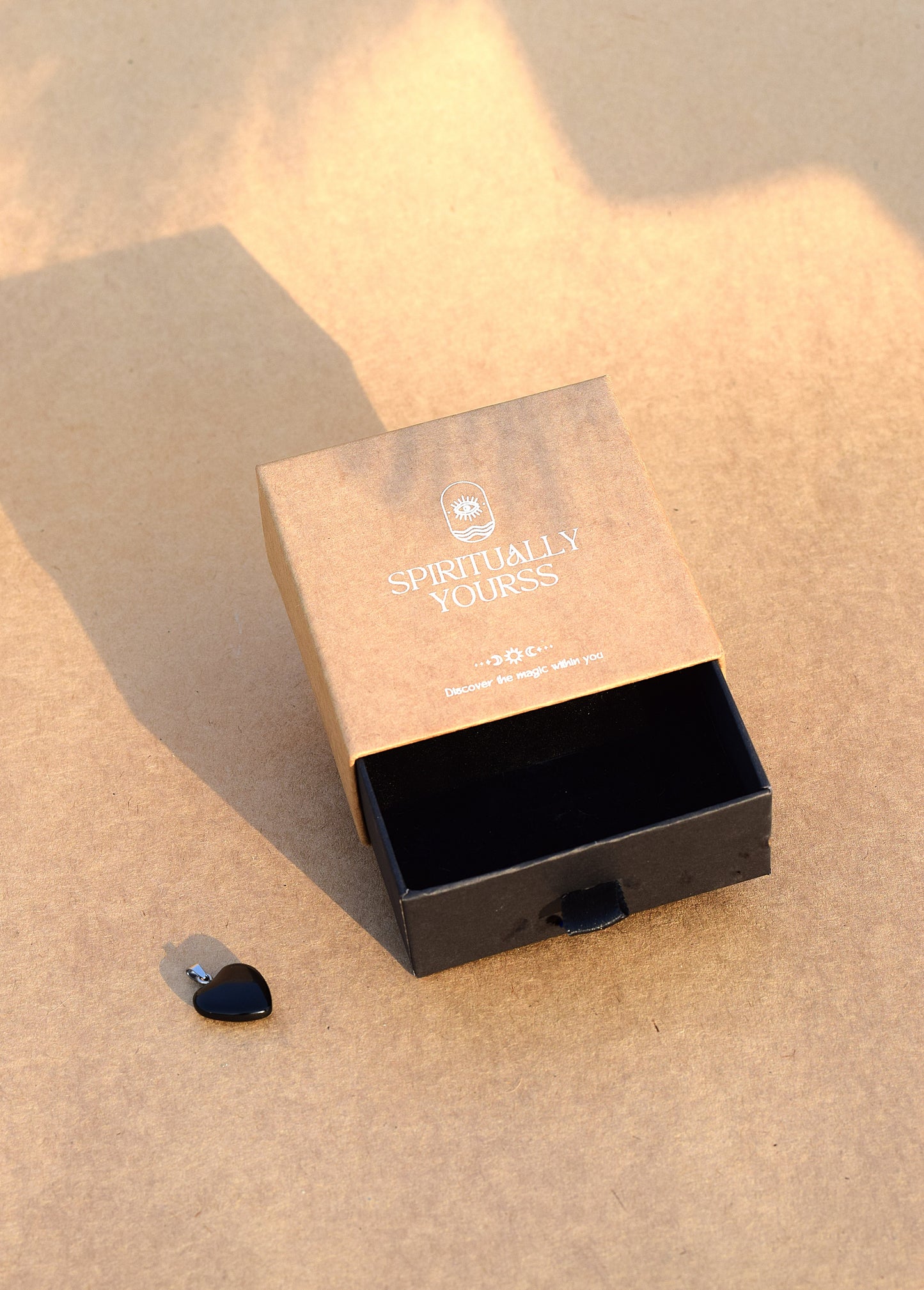 Black Obsidian Heart Pendant | Shield Against Negativity & Evil Eye