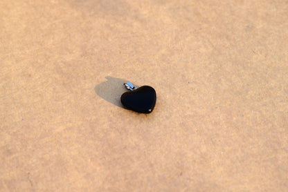 Black Obsidian Heart Pendant | Shield Against Negativity & Evil Eye