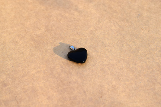 Black Obsidian Heart Pendant | Shield Against Negativity & Evil Eye