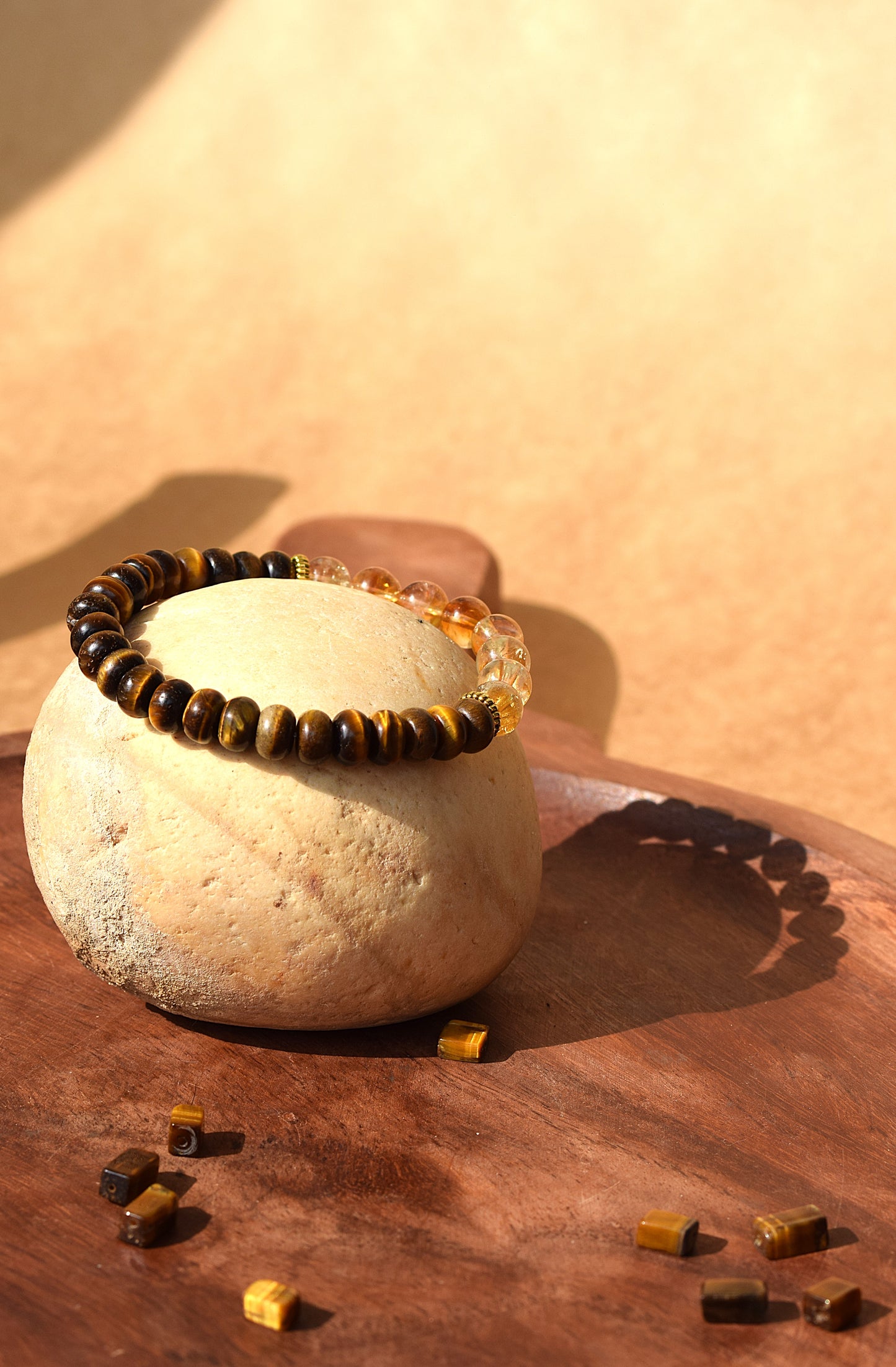 Citrine & Tiger Eye Bracelet | Strengthens Confidence, Focus & Prosperity