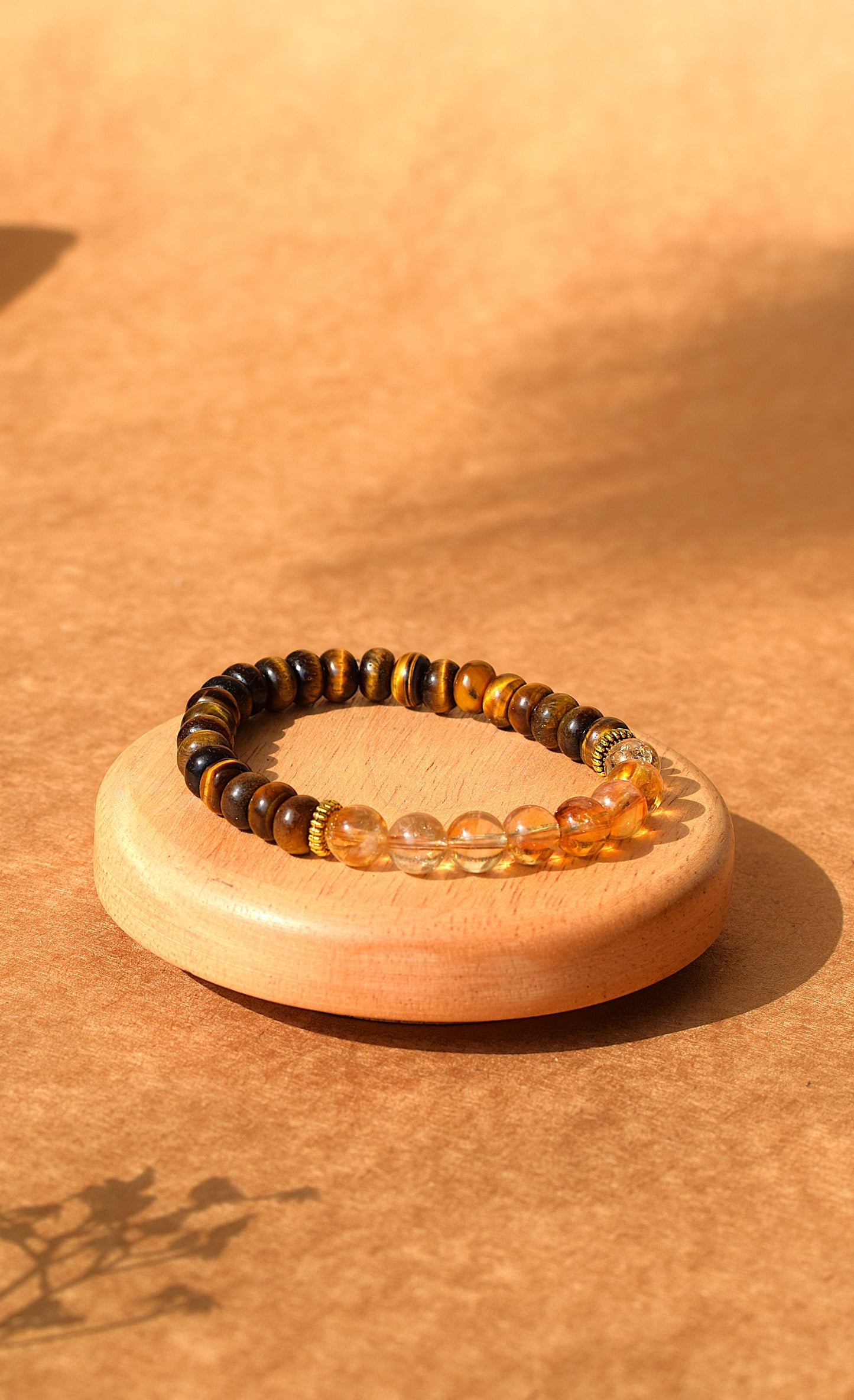 Citrine & Tiger Eye Bracelet | Strengthens Confidence, Focus & Prosperity