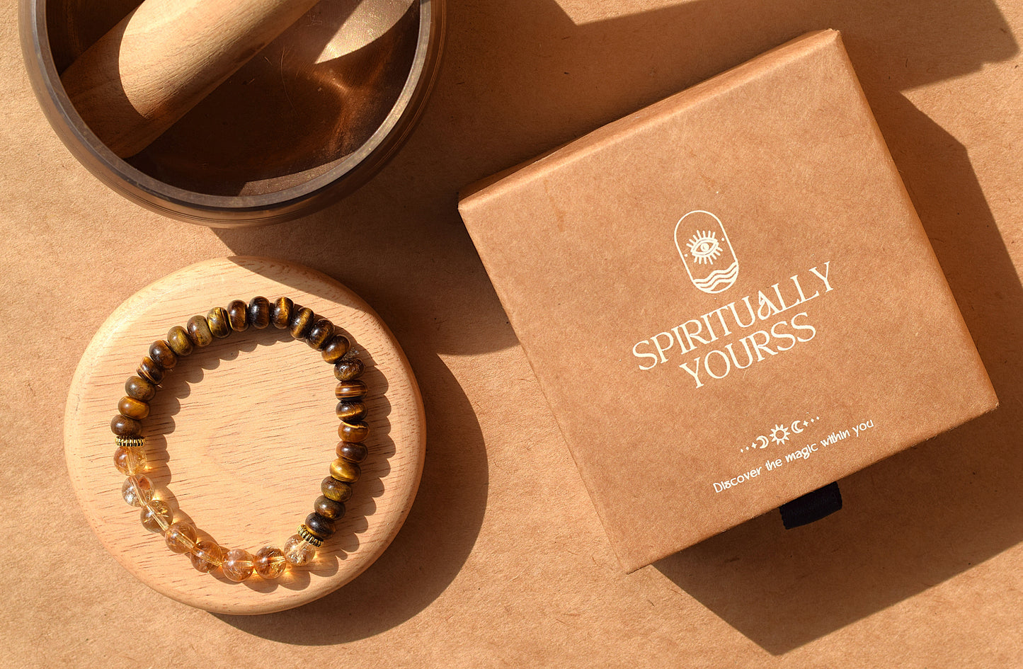 Citrine & Tiger Eye Bracelet | Strengthens Confidence, Focus & Prosperity