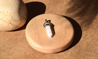 Clear Quartz Pencil Pendant | Master Healer & Energy Amplifier