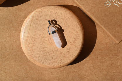 Clear Quartz Pencil Pendant | Master Healer & Energy Amplifier