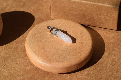 Clear Quartz Pencil Pendant | Master Healer & Energy Amplifier