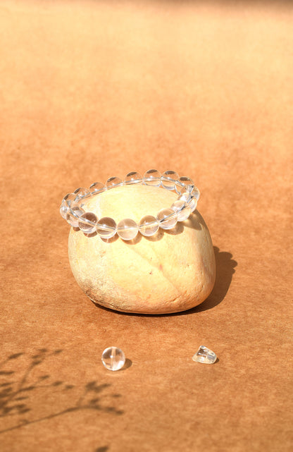 Clear Quartz Master Healing Bracelet (10mm) | Amplifies Energy, Focus & Spiritual Clarity