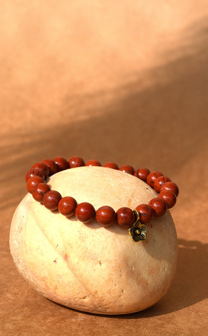 Red Jasper Vitality & Strength Bracelet | Boosts Energy, Motivation & Endurance