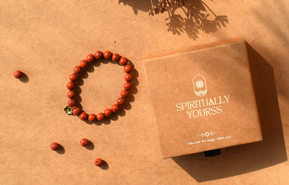 Red Jasper Vitality & Strength Bracelet | Boosts Energy, Motivation & Endurance