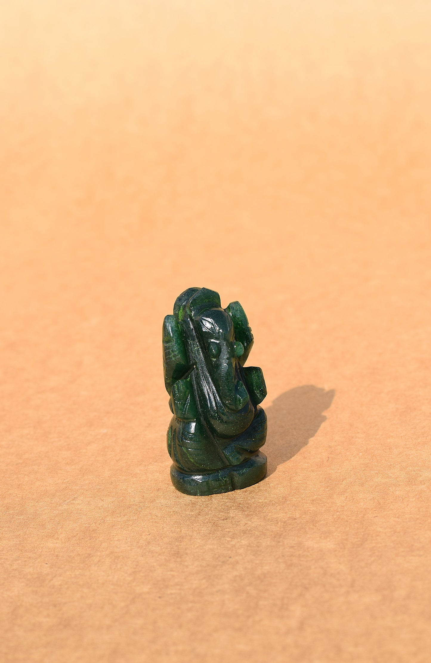 Green Jade Lord Ganesh Idol | Attracts Luck & Abundance