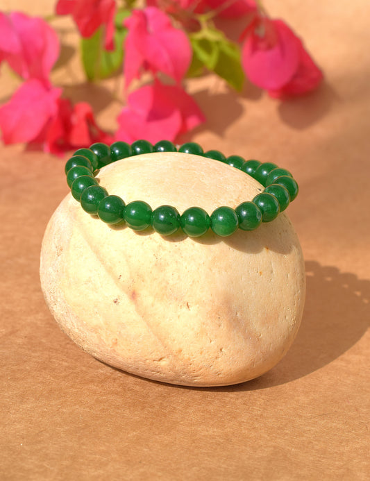 Green Jade Heart Chakra Bracelet | Brings Harmony & Balance