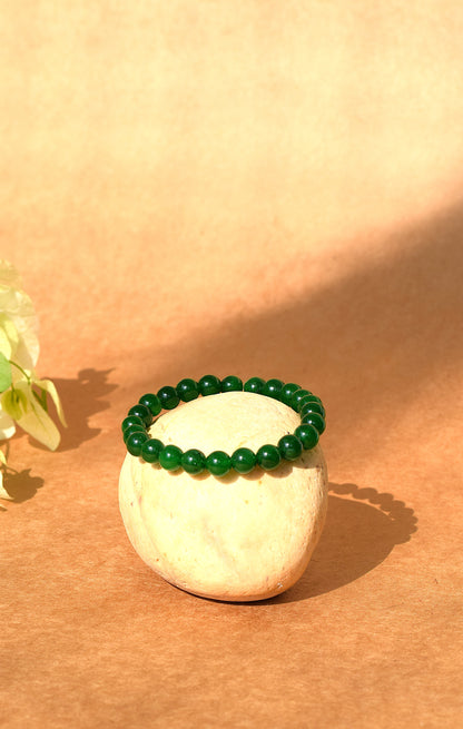Green Jade Heart Chakra Bracelet | Brings Harmony & Balance