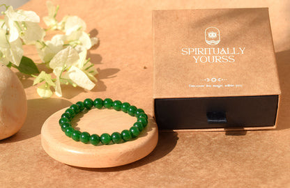 Green Jade Heart Chakra Bracelet | Brings Harmony & Balance
