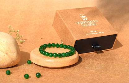 Green Jade Heart Chakra Bracelet | Brings Harmony & Balance