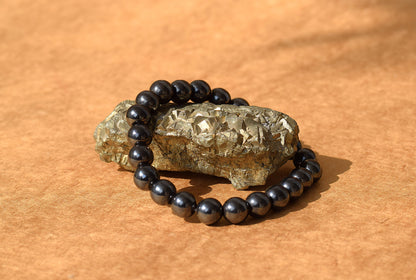 Hematite Grounding & Protection Bracelet | Stabilizes Emotions & Absorbs Negativity