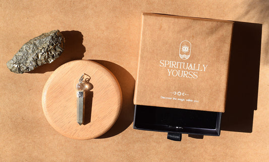 Pyrite Pencil Pendant | Wealth, Success & Manifestation