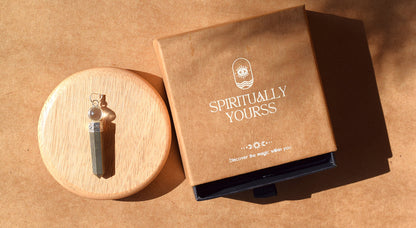 Pyrite Pencil Pendant | Wealth, Success & Manifestation