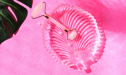 Rose Quartz Face Roller | Soothing, Anti-Wrinkle & Skin Radiance