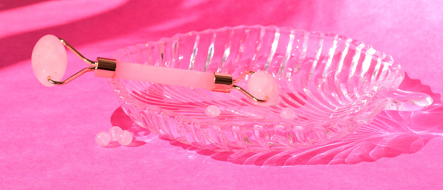 Rose Quartz Face Roller | Soothing, Anti-Wrinkle & Skin Radiance