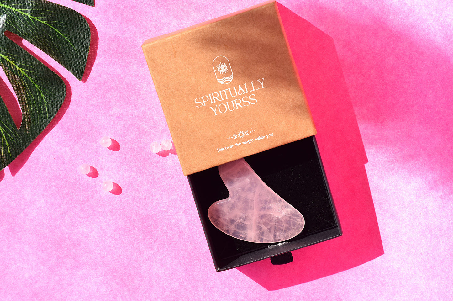 Rose Quartz Gua Sha | Lymphatic Drainage & Sculpting Tool