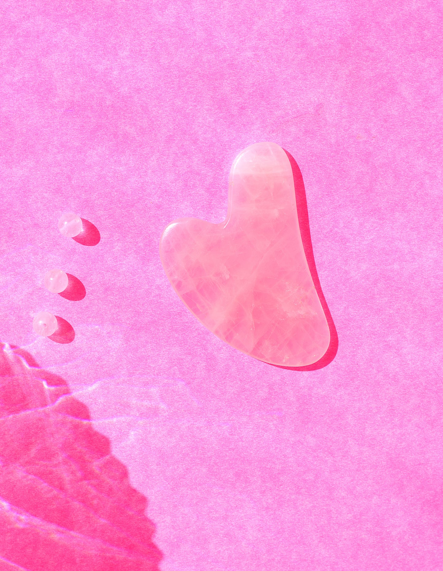 Rose Quartz Gua Sha | Lymphatic Drainage & Sculpting Tool