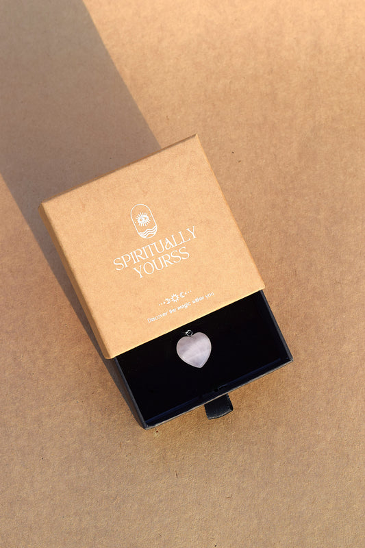 Rose Quartz Heart Pendant | Self-Love, Compassion & Emotional Healing