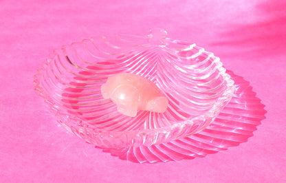 Rose Quartz Crystal Turtle | Symbol of Love, Peace & Longevity