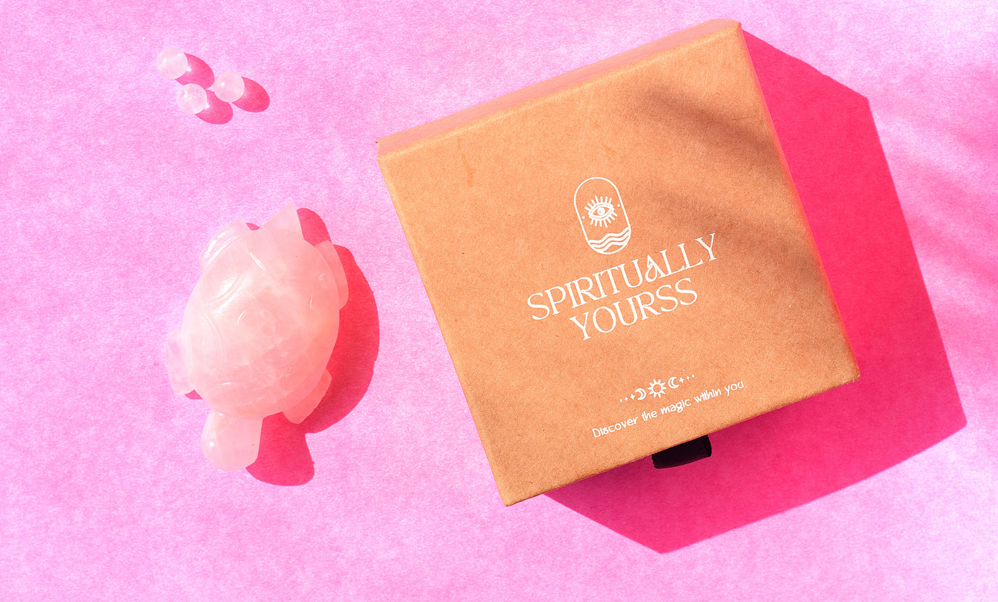 Rose Quartz Crystal Turtle | Symbol of Love, Peace & Longevity