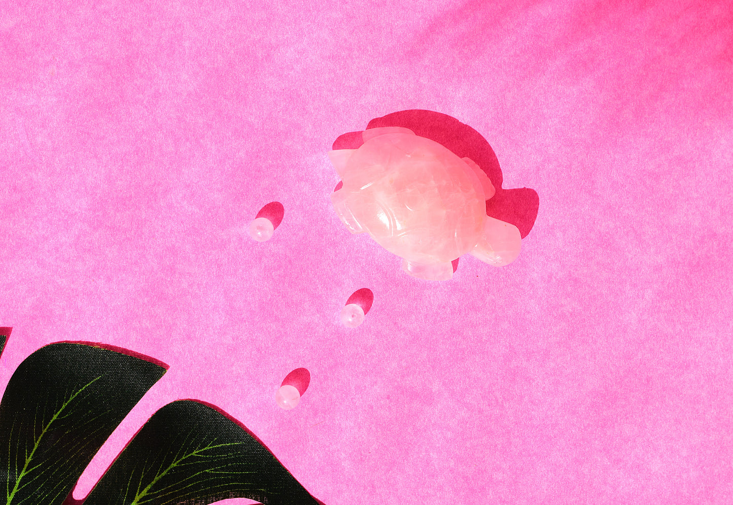 Rose Quartz Crystal Turtle | Symbol of Love, Peace & Longevity