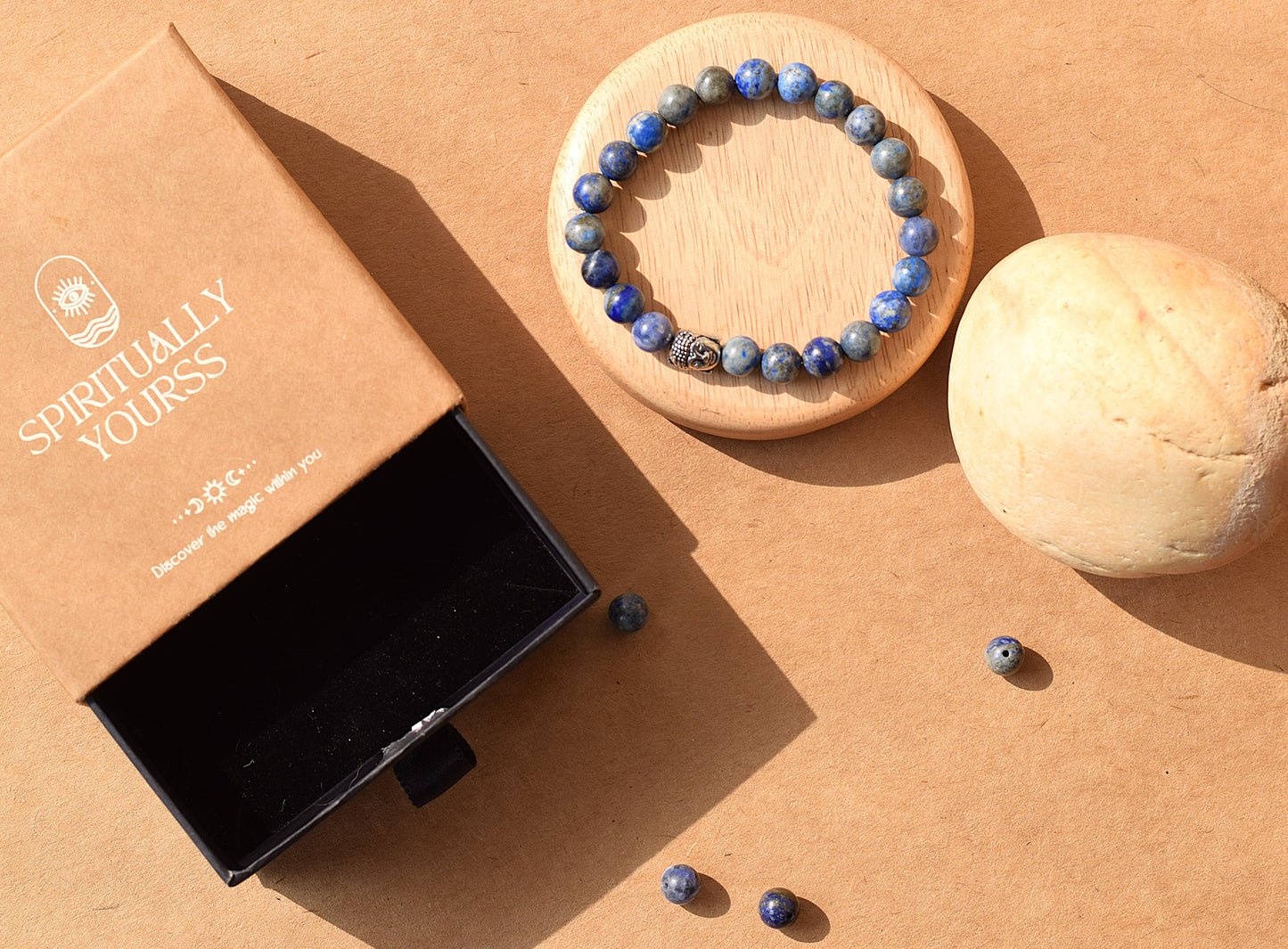 Sodalite Buddha Mindfulness Bracelet | Encourages Inner Peace, Focus & Wisdom