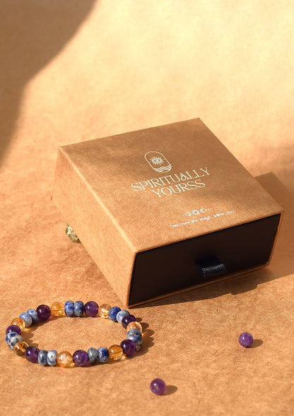 Spiritual Awakening Bracelet | Citrine, Sodalite & Amethyst for Higher Consciousness