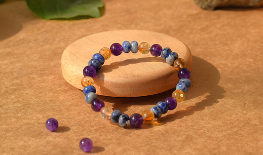 Spiritual Awakening Bracelet | Citrine, Sodalite & Amethyst for Higher Consciousness
